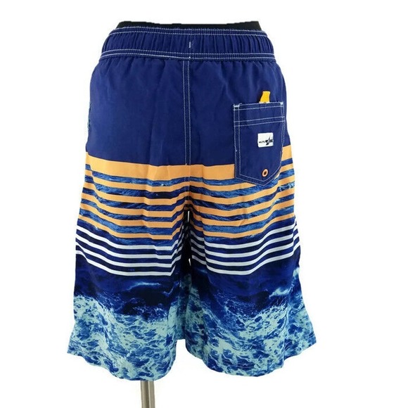 Nautica Vibrant Multi-Color Board Swim Shorts Boys Large (14-16) Trunks - Picture 8 of 8
